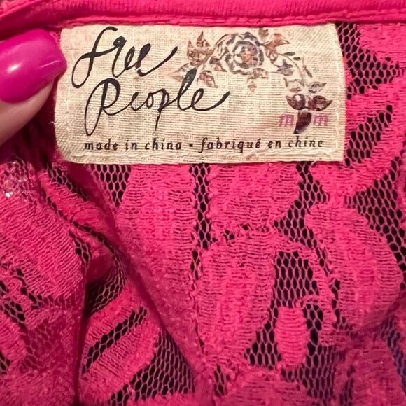 Free People pink lace dress - Picture 4 of 4